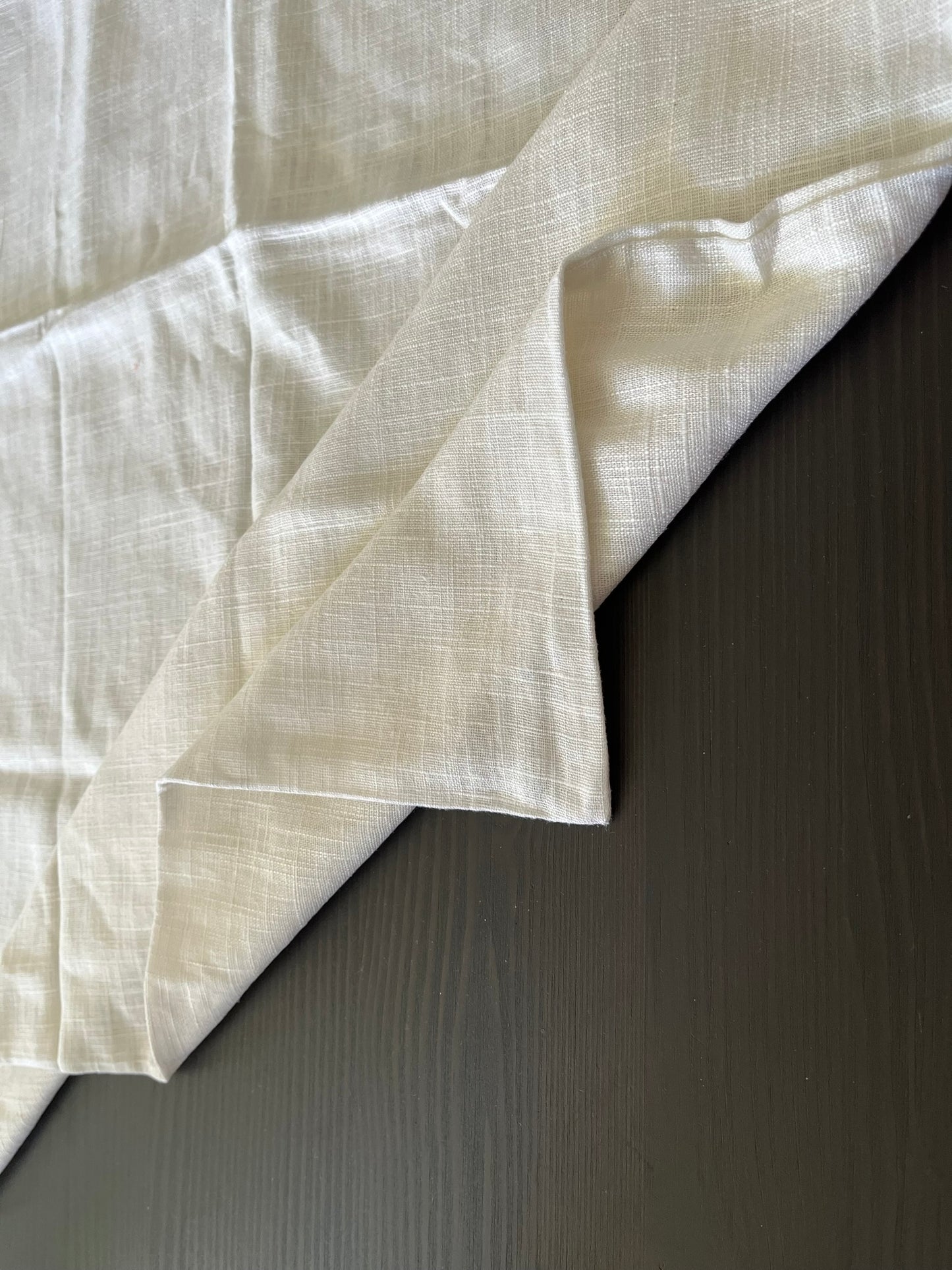 100% Linen Fitted Sheet | Ivory White